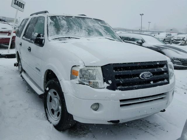 1FMFU16558LA71160 - 2008 FORD EXPEDITION WHITE photo 1