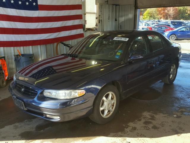 2G4WB55K121158586 - 2002 BUICK REGAL LS BLUE photo 2