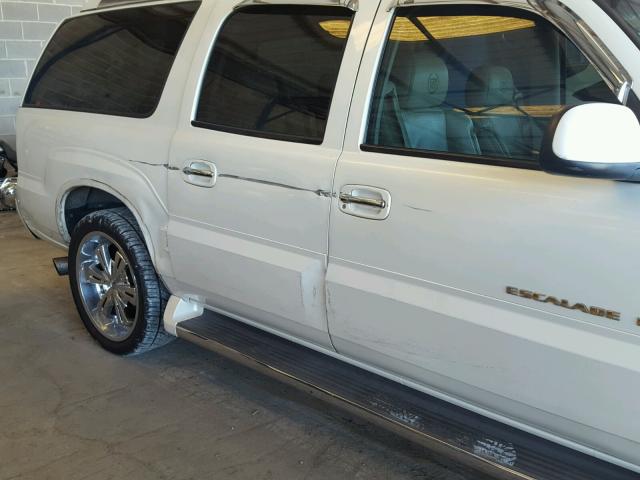 3GYFK66N63G323182 - 2003 CADILLAC ESCALADE E WHITE photo 9