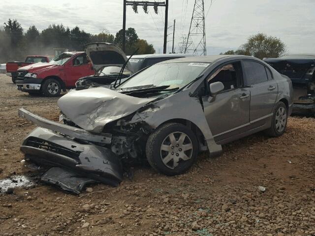 1HGFA16517L058659 - 2007 HONDA CIVIC LX GRAY photo 2