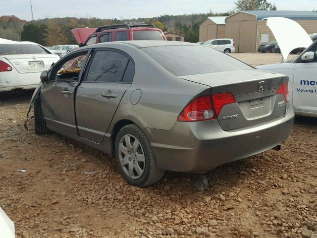 1HGFA16517L058659 - 2007 HONDA CIVIC LX GRAY photo 3