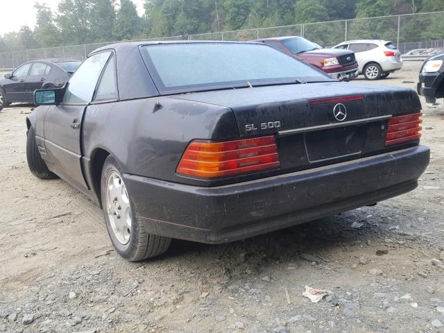 WDBFA67E8SF122356 - 1995 MERCEDES-BENZ SL 500 BLACK photo 3