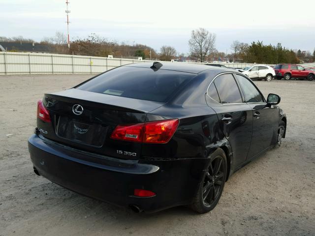 JTHBE262265008416 - 2006 LEXUS IS 350 BLACK photo 4