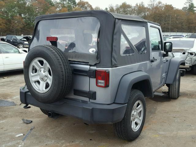 1C4AJWAG1FL562626 - 2015 JEEP WRANGLER S SILVER photo 4