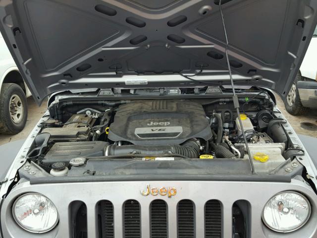 1C4AJWAG1FL562626 - 2015 JEEP WRANGLER S SILVER photo 7