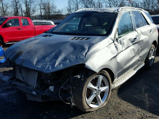 4JGDA0EB8GA741411 - 2016 MERCEDES-BENZ GLE 300D 4 GRAY photo 2