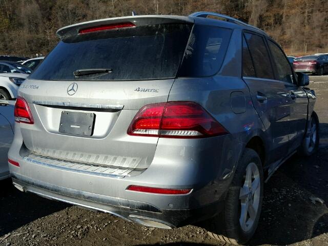 4JGDA0EB8GA741411 - 2016 MERCEDES-BENZ GLE 300D 4 GRAY photo 4