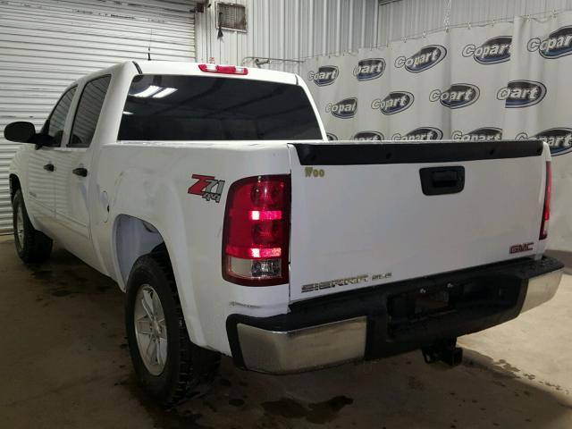 3GTP2VE71DG145156 - 2013 GMC SIERRA K15 WHITE photo 3