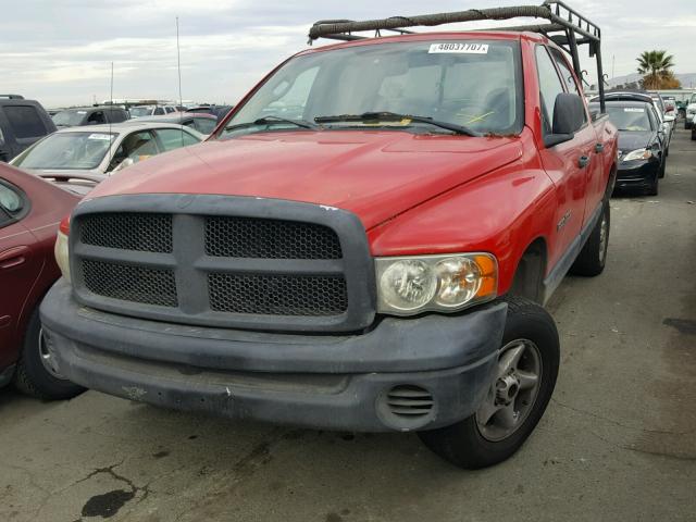 1D7HA18Z63J509099 - 2003 DODGE RAM 1500 S RED photo 2