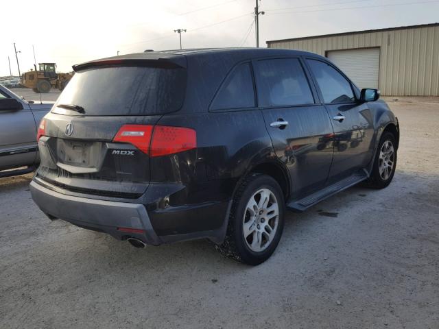 2HNYD28269H501082 - 2009 ACURA MDX BLACK photo 4