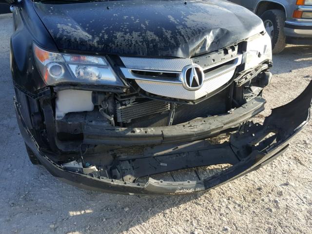 2HNYD28269H501082 - 2009 ACURA MDX BLACK photo 9