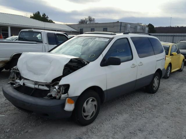 4T3ZF13C7YU259609 - 2000 TOYOTA SIENNA LE WHITE photo 2