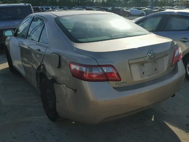 4T1BE46K58U260551 - 2008 TOYOTA CAMRY CE GOLD photo 3