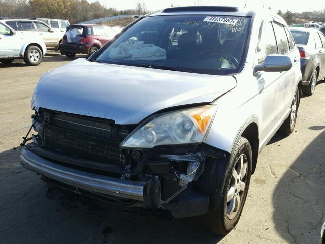 JHLRE48707C001016 - 2007 HONDA CR-V EXL SILVER photo 2