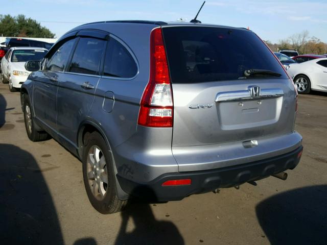 JHLRE48707C001016 - 2007 HONDA CR-V EXL SILVER photo 3