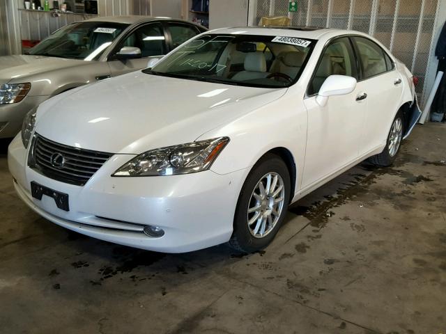 JTHBJ46G082186378 - 2008 LEXUS ES 350 WHITE photo 2