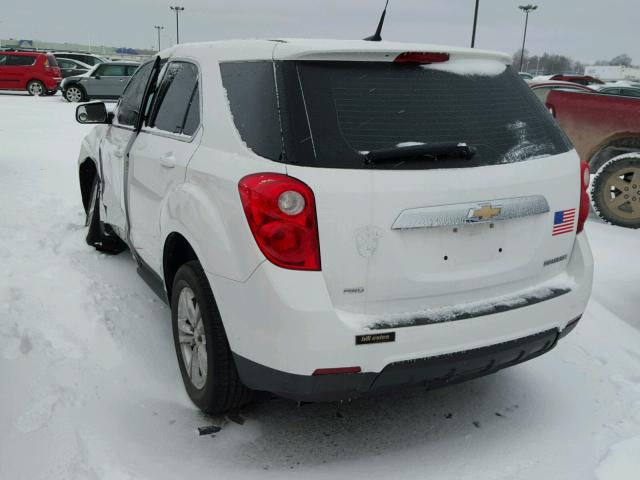 2CNFLCEC0B6464904 - 2011 CHEVROLET EQUINOX LS WHITE photo 3