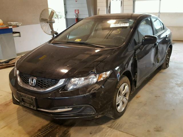 2HGFB2F58FH555965 - 2015 HONDA CIVIC LX BLACK photo 2