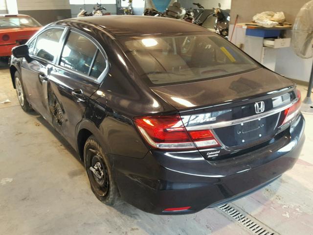 2HGFB2F58FH555965 - 2015 HONDA CIVIC LX BLACK photo 3