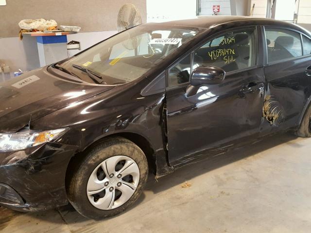 2HGFB2F58FH555965 - 2015 HONDA CIVIC LX BLACK photo 9