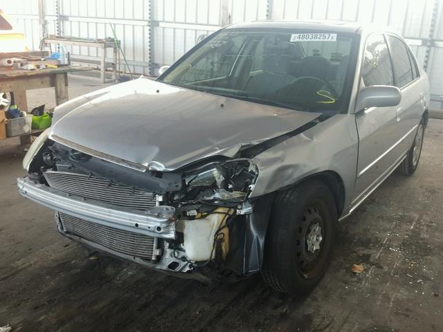 2HGES26702H602834 - 2002 HONDA CIVIC EX SILVER photo 2