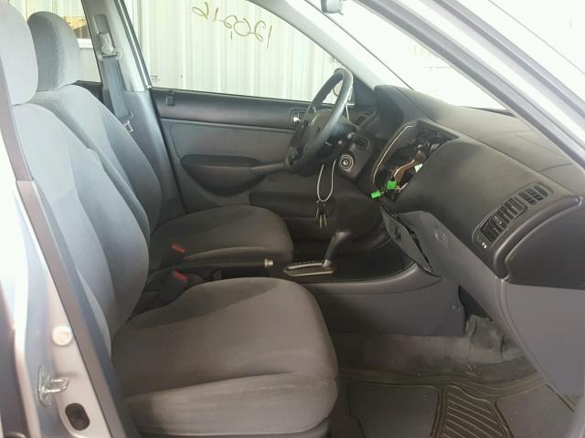 2HGES26702H602834 - 2002 HONDA CIVIC EX 银色 照片 5