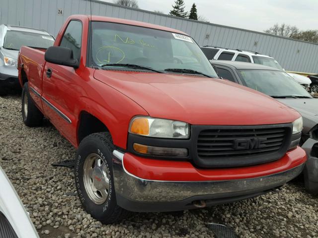 1GTEK14T92Z247302 - 2002 GMC NEW SIERRA RED photo 1