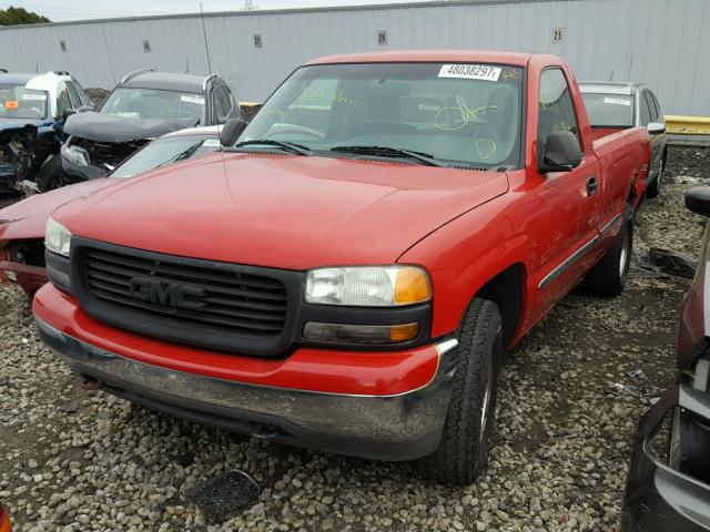 1GTEK14T92Z247302 - 2002 GMC NEW SIERRA RED photo 2