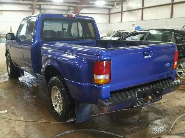 1FTCR15X3TPB63123 - 1996 FORD RANGER SUP BLUE photo 3