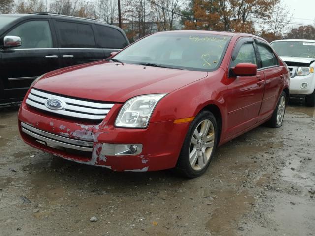 3FAHP08Z68R254170 - 2008 FORD FUSION SEL RED photo 2