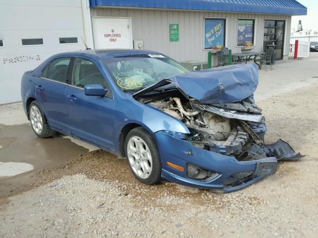 3FAHP0HA3AR402839 - 2010 FORD FUSION SE BLUE photo 1