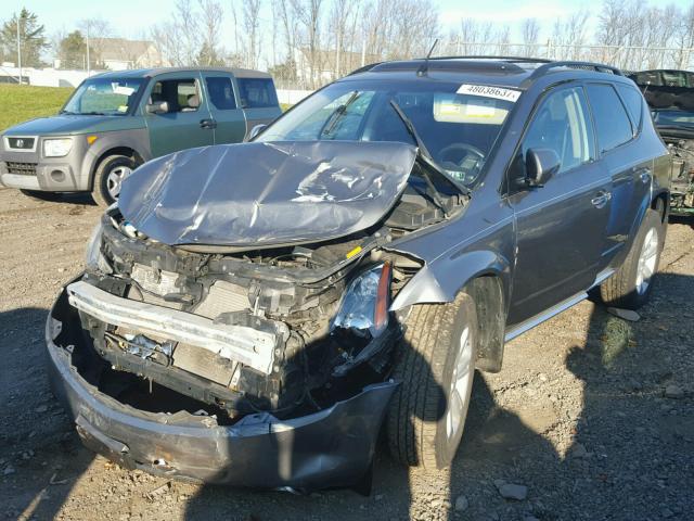 JN8AZ08W86W549345 - 2006 NISSAN MURANO SL GRAY photo 2