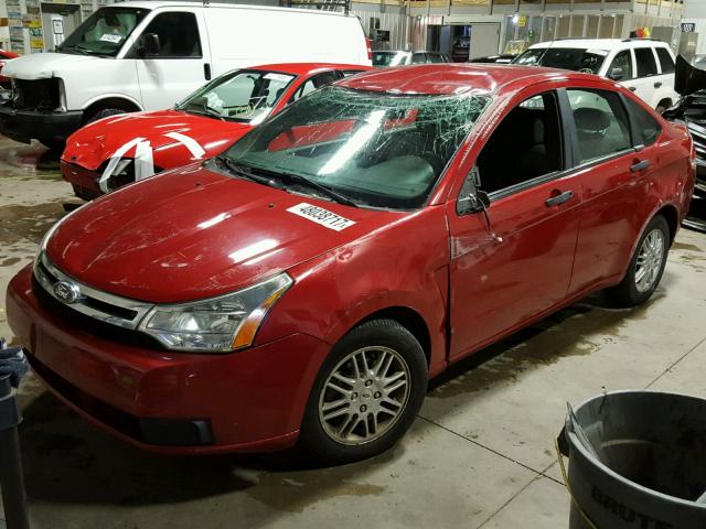 1FAHP3FN8BW149328 - 2011 FORD FOCUS SE MAROON photo 2