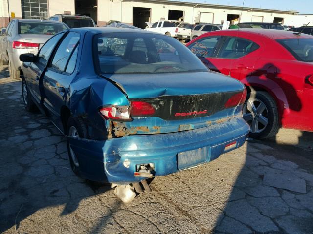 1G2JB5247W7591315 - 1998 PONTIAC SUNFIRE SE TEAL photo 3