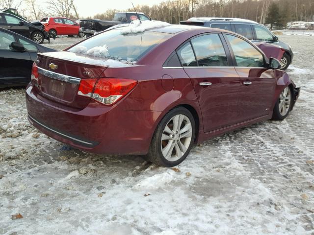 1G1PG5SB5G7210805 - 2016 CHEVROLET CRUZE LIMI MAROON photo 4