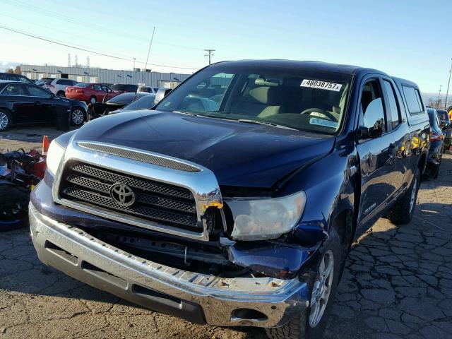 5TBRV54127S453495 - 2007 TOYOTA TUNDRA DOU BLUE photo 2