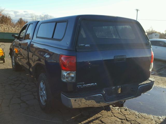 5TBRV54127S453495 - 2007 TOYOTA TUNDRA DOU BLUE photo 3