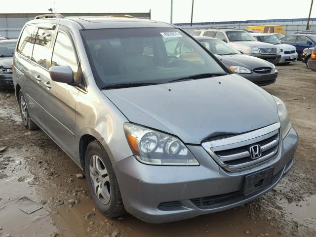 5FNRL38747B017770 - 2007 HONDA ODYSSEY EX BLUE photo 1