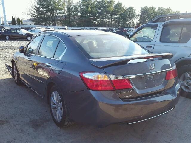 1HGCR2F74DA115222 - 2013 HONDA ACCORD EX GRAY photo 3