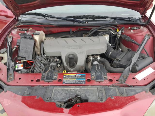 2G2WP552061132626 - 2006 PONTIAC GRAND PRIX Червоний фото 7