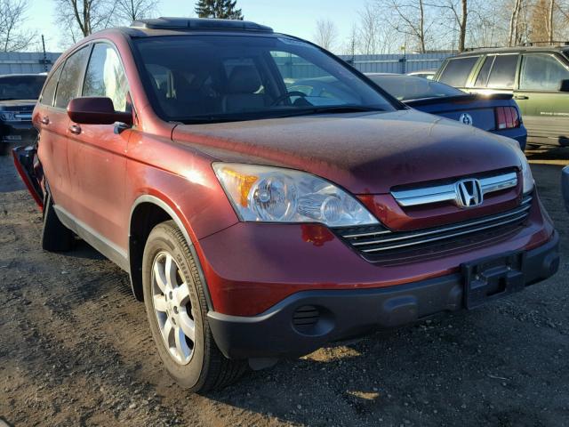 JHLRE48708C015189 - 2008 HONDA CR-V EXL BURGUNDY photo 1