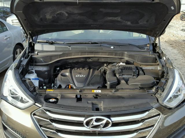 5XYZT3LBXDG123608 - 2013 HYUNDAI SANTA FE S 棕色 照片 7