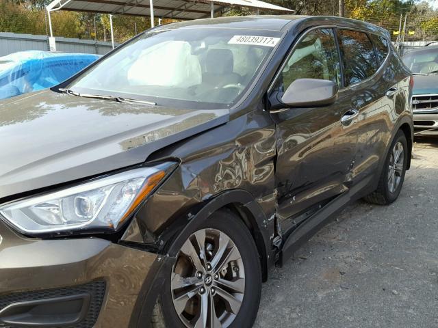 5XYZT3LBXDG123608 - 2013 HYUNDAI SANTA FE S 棕色 照片 9