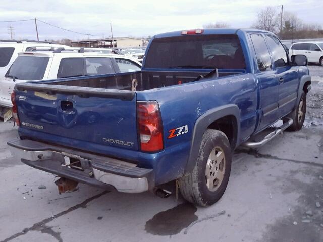 2GCEK19T941289411 - 2004 CHEVROLET SILVERADO BLUE photo 4