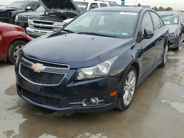 1G1PG5SB5E7212924 - 2014 CHEVROLET CRUZE LTZ BLUE photo 2