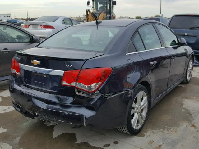 1G1PG5SB5E7212924 - 2014 CHEVROLET CRUZE LTZ BLUE photo 4