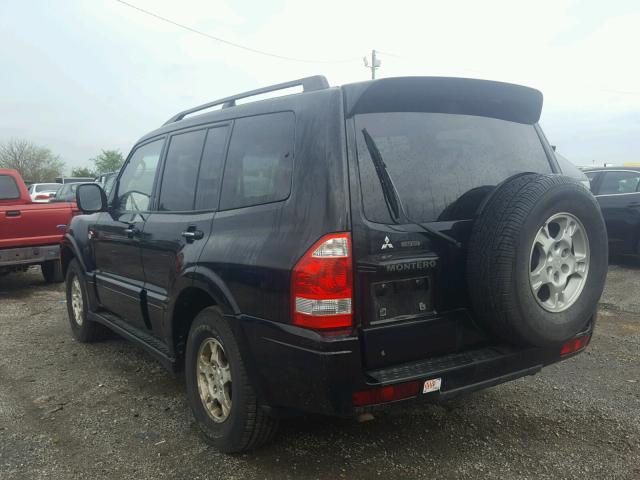 JA4NW61S33J041688 - 2003 MITSUBISHI MONTERO 20 BLACK photo 3