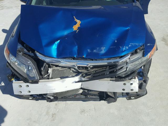 2HGFB2F53CH513103 - 2012 HONDA CIVIC LX BLUE photo 7