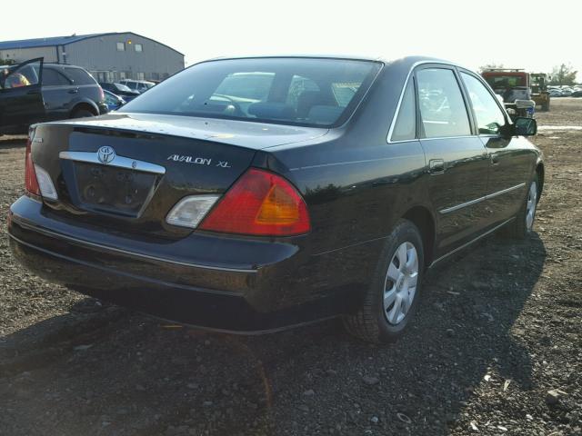 4T1BF28B92U223511 - 2002 TOYOTA AVALON XL BLACK photo 4