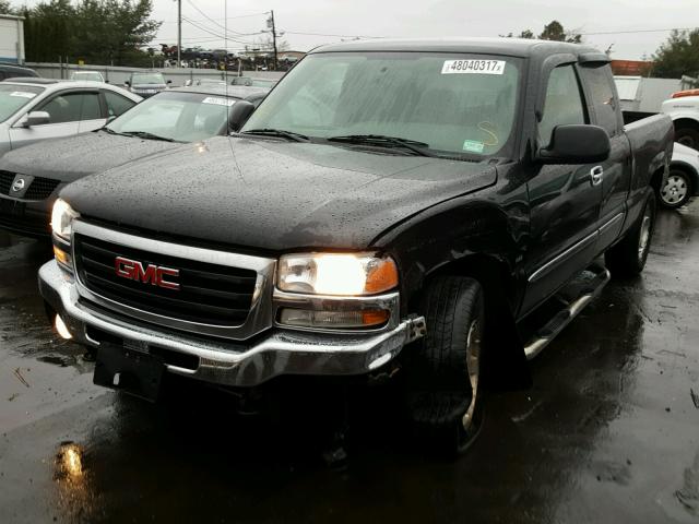 2GTEK19B361110211 - 2006 GMC NEW SIERRA BLACK photo 2